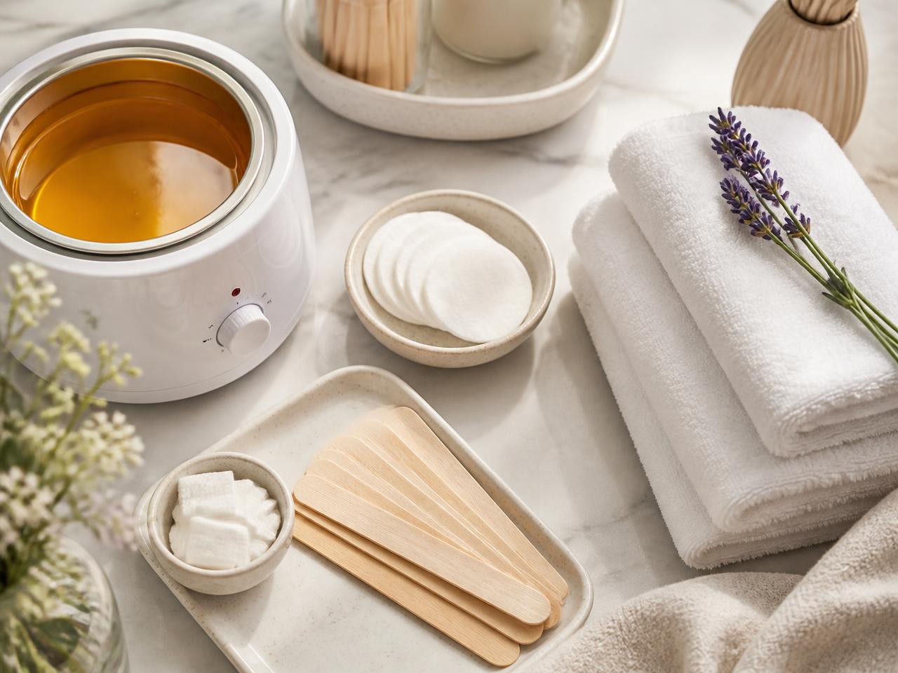 A private waxing suite prepared for a client.